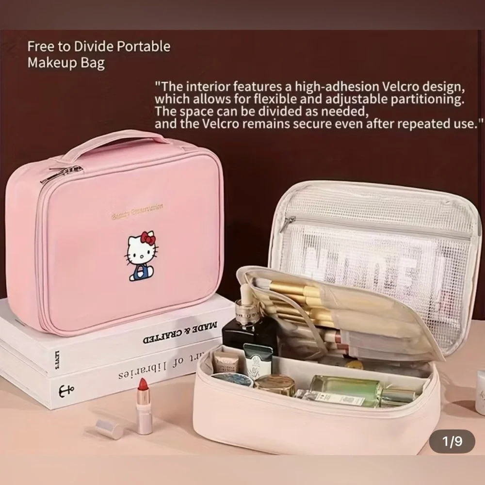 ❤️❤️SANRIO MYSTERY BUNDLE with Pink Hello Kitty Travel Make-Up Bag